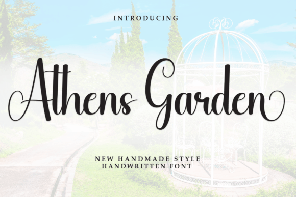 Athens Garden Typeface: A Sweet Handwritten Font for Digital Branding