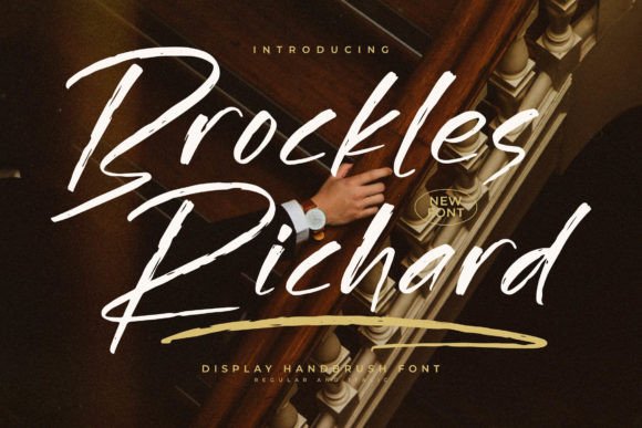 Brockles Richard: A Script Font for Modern Web Design