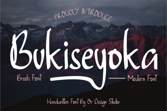 Bukiseyoka: The Elegant Script Font for Handmade Crafts