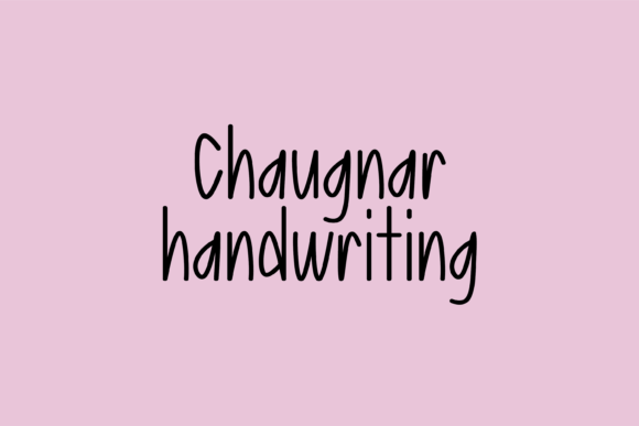 Chaugnar: The Friendly Handwritten Typeface for Small Business Branding