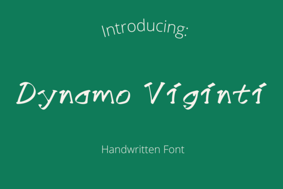 Dyname Viginti: A Creative Font for Small Business Branding