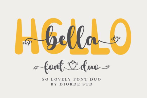 Hello Bella Duo: A Stylish Typeface for Editorial Design