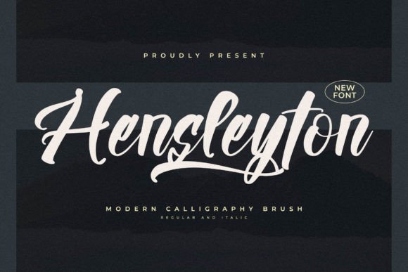 Hensleyton: A Modern Calligraphy Brush Font for Web Design