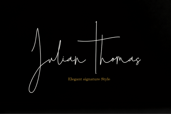 Julian Thomas: The Elegant Typeface That Elevates Small Business Branding