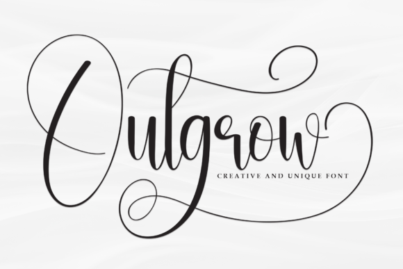 Outgrow: A Handwritten Typeface for Authentic Brand Identity