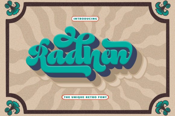 Radhen: A Retro Script Typeface for Modern Editorial Design