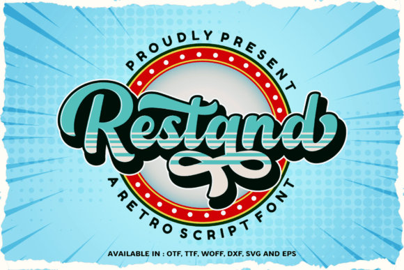 Restand: A Bold Script Font for Editorial Design