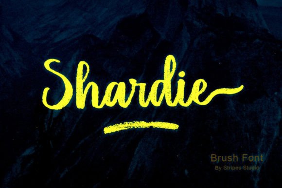 Shardie: The Brush Script Font That Elevates Your Campaigns