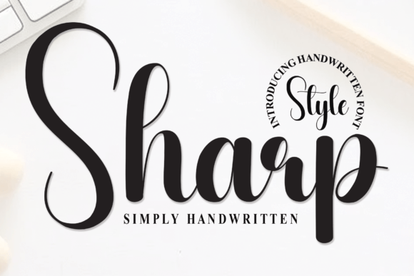 Sharp: The Flowing Handwritten Typeface for Authentic Brand Identity