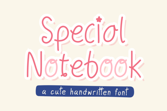 Special Notebook: The Perfect Handwritten Font for Your Craft Shop