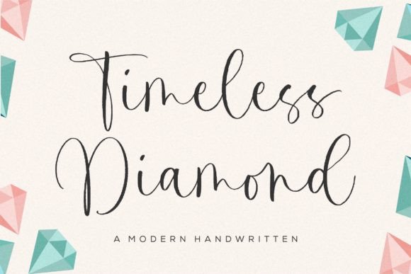 Timeless Diamond: The Modern Handwritten Typeface for Editorial Design