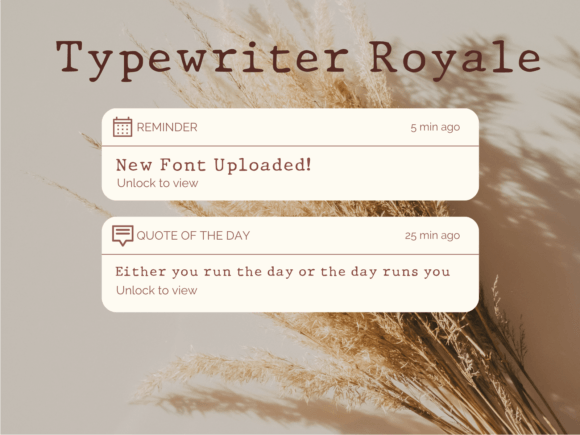 Typewriter Royale: A Vintage Typeface for Modern Web Design