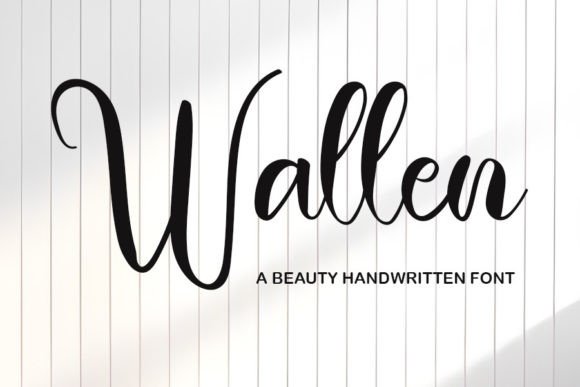 Wallen: A Handwritten Font for Modern Web Design